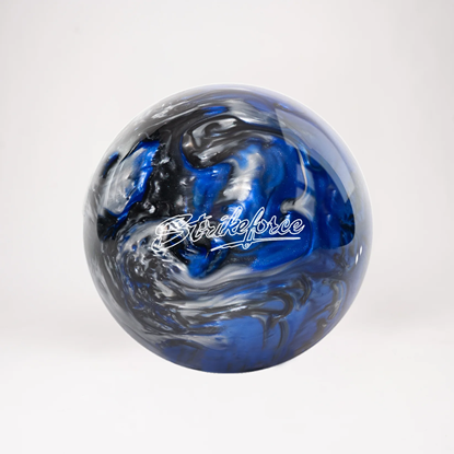 Picture of KR Strikeforce Polyester Blue Black Silver Bowling Ball