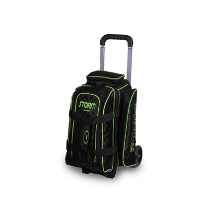 Picture of Storm Rolling Thunder 2 Ball Roller Checkered Black Lime Bowling Bag