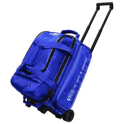 Picture of VISE 2 Ball Economy Double Roller Blue Bowling Bag