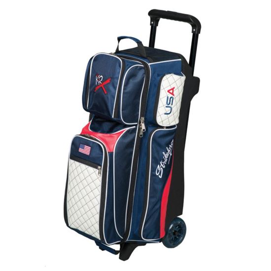 Picture of KR Strikeforce Royal Flush 3 Ball Triple Roller USA Bowling Bag