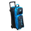 Picture of KR Strikeforce Konvoy 3 Ball Triple Roller Black Caribbean Blue Bowling Bag