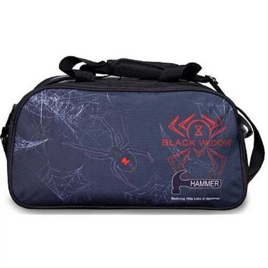 Picture of Hammer Black Widow 2 Ball Double Tote with Shoe Pouch Bowling Bag