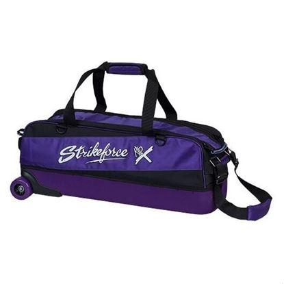 Picture of KR Fast 3 Ball Slim Triple Roller Purple Bowling Bag